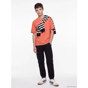 LCW Kids Siyah Erkek Çocuk Gabardin Jogger Pantolon