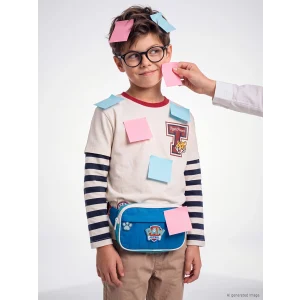 LCW Kids Bej Bisiklet Yaka Kaplan Baskılı Erkek Çocuk Tişört