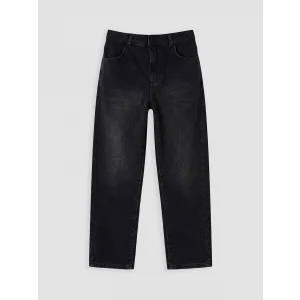 LCW Kids Siyah Baggy Fit Erkek Çocuk Jean Pantolon