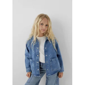 Mavi 7210002-A4163 LUYU 90lar Yıldız Baskılı Indigo Mavisi Denim Gömlek
