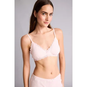 Defacto G7762AXPN648 Pembe Dantel Detaylı Çıkarılabilir Kap Çıkarılabilir Pedli Balensiz Açık Pembe Bralet