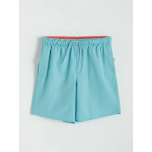 LCW SWIMWEAR Mavi Diz Hizası Boy Erkek Deniz Şortu