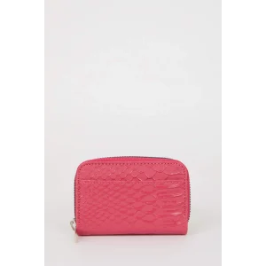 Defacto E5548AXPN25 Pembe Kadın Desenli Fermuarlı Bozuk Para Cüzdanı
