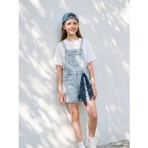 LCW Kids Mavi Kız Çocuk Jean Salopet ve Saç Bandı