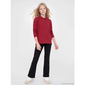 LCW Kids Siyah Kız Çocuk İspanyol Paça Tayt