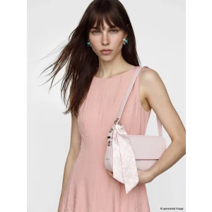LCW ACCESSORIES Pembe Aksesuarlı Deri Görünümlü Kadın Omuz Çantası
