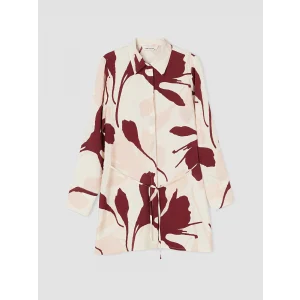 LCW EVERYDAY Bordo Çiçekli Kadın Gömlek Tunik