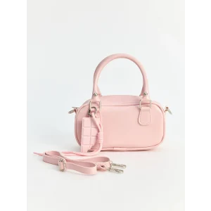 LCW ACCESSORIES Pembe Deri Görünümlü Kadın Omuz Çantası