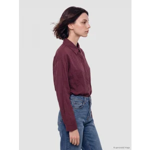 LCW Modest Bordo Modal Karışımlı Kadın Gömlek Tunik