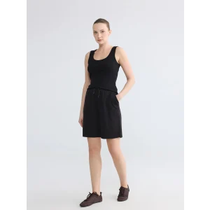 LCWAIKIKI Basic Siyah Beli Lastikli Kadın Şort