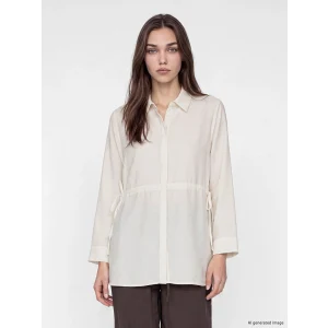 LCW Modest Ekru Modal Karışımlı Kadın Gömlek Tunik