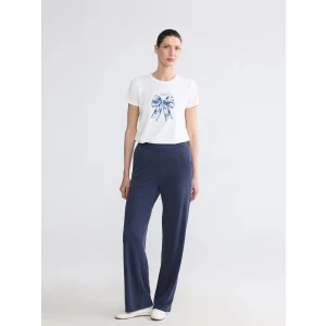 LCWAIKIKI Classic Lacivert Soft Touch Kadın Eşofman Altı