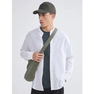 XSIDE Beyaz Regular Fit Poplin Erkek Gömlek
