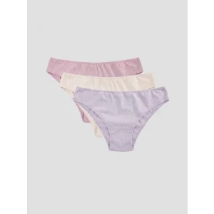 LCW DREAM Lila Düz Brazilian Külot 3lü