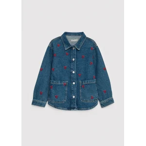 Mavi 7210002-A4164 LUYU 90lar Kurdele Nakışlı Koyu Mavi Denim Gömlek