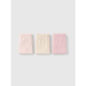 LCW Kids Ekru Baskılı Kız Çocuk Boxer 3lü