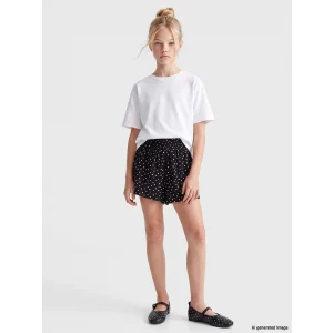 LCW Kids Siyah Puantiyeli Kız Çocuk Şort