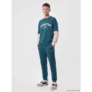 LCW Kids Petrol Erkek Çocuk Soft Touch Jogger Eşofman Altı