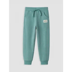 LCW Kids Yeşil Beli Lastikli Nakışlı Erkek Çocuk Jogger Eşofman Altı