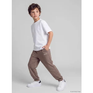 LCW Kids Kahverengi Erkek Çocuk Soft Touch Jogger Eşofman Altı