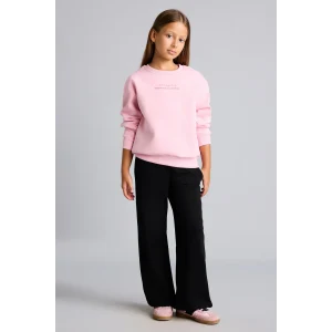 Defacto I2264A8BK81 Siyah Beli Bağcıklı Wide Leg Eşofman Altı Kız Çocuk