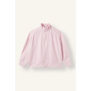 Defacto I1640A8PN47 Pembe Oversıze Yarım Fermuarlı Modal Sweatshirt Kız Çocuk