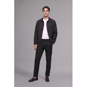 Defacto H4697AXBK27 Siyah Regular Fıt Polo Yaka Düğmeli Yan Cepli Blazer Ceket