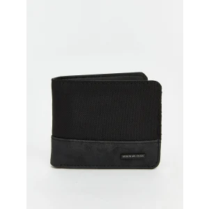 LCW ACCESSORIES Siyah Deri Görünümlü Erkek Cüzdan