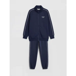 LCW Kids Lacivert NYC Baskılı Erkek Çocuk Eşofman Takımı