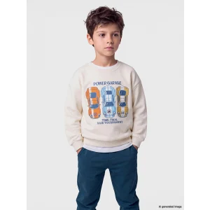 LCW Kids Bej Baskılı Erkek Çocuk Takım