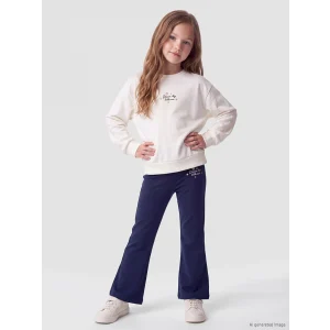 LCW Kids Lacivert Kız Çocuk Soft Touch İspanyol Paça Tayt