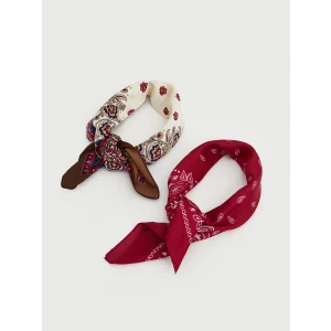 LCW ACCESSORIES Bordo Desenli Kadın Bandana 2li