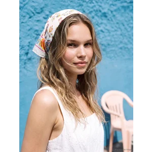 LCW ACCESSORIES Ekru Desenli Kadın Bandana