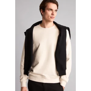 Defacto E8339AXER37 Ekru Pamuklu Regular Fit Basic Sweatshirt