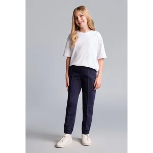 Defacto X9036A6NV241 Lacivert Esnek Belli Cepli Jogger Eşofman Altı Kız Çocuk