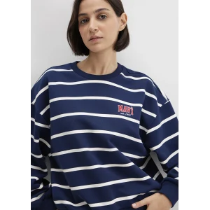 Mavi 1S10456-84634 Çizgili Lacivert Sweatshirt