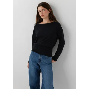 Mavi 1620088-900 Bel Detaylı Kayık Yaka Siyah Top