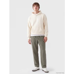 XSIDE Haki Keten Görünümlü Erkek Pantolon