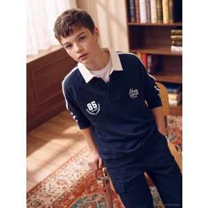 LCW Kids Lacivert New York Baskılı Erkek Çocuk Tişört