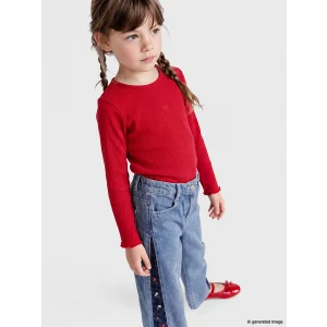LCW Kids İndigo Wideleg Kız Çocuk Jean Pantolon