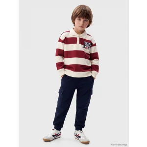 LCW Kids Bordo Çizgili Erkek Çocuk Takım