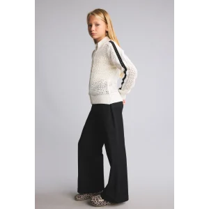 Defacto I3627A8BK81 Siyah Wide Leg Önü Cepli Gabardin Pantolon Kız Çocuk