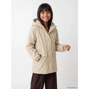 LCW Kids Bej Kapüşonlu Kız Çocuk Mont