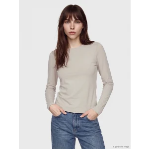 LCW EVERYDAY Gri Bisiklet Yaka Kadın Body