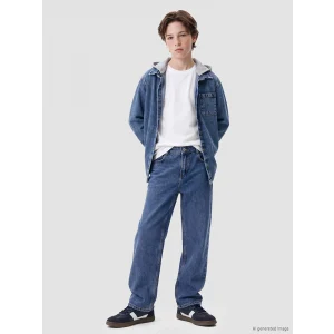 LCW Kids İndigo Wideleg Erkek Çocuk Jean Pantolon