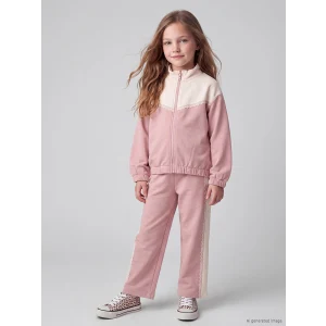 LCW Kids Pembe Renk Bloklu Kız Çocuk Takım