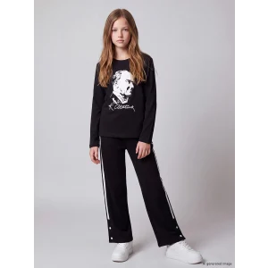 LCW Kids Siyah Kız Çocuk Soft Touch Eşofman Altı