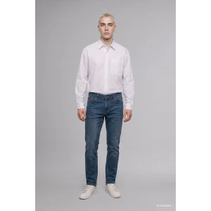 Defacto H5586AXNM41 Yeşil Sergio Regular Fıt Normal Bel Boru Paça Jean Pantolon