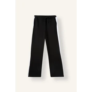 Defacto I8955AXBK81 Siyah Straight Fit Yan Şerit Detaylı Beli Lastikli Düz Paça Cepli Eşofman Altı
