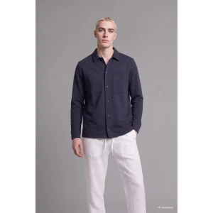 Defacto H6548AXNV146 Lacivert Regular Fit Çift Cepli Gömlek Ceket
